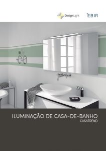 Capa para Catálogo de Iluminação de Casa-de-Banho