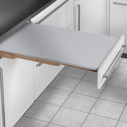 Mesa Extensível Rapid, em Inox