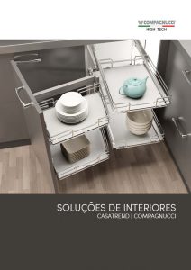 Capa de Catálogo de Soluções de Interior de Cozinha - Compagnucci