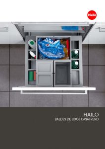 Capa de Catálogo de Baldes de Lixo de Cozinha - Hailo