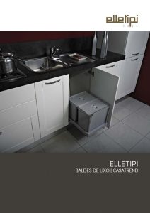 Capa de Catálogo de Baldes de Lixo de Cozinha - Elletipi
