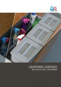 Capa de Catálogo de Baldes de Lixo de Cozinha - Gasperin Lorenzo