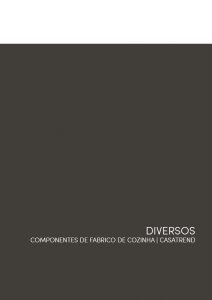 Capa de Catálogo de Componentes de Fabrico de Cozinha - Diversos