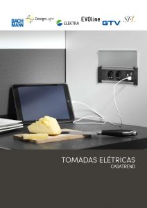 Capa de Catálogo de Tomadas Elétricas